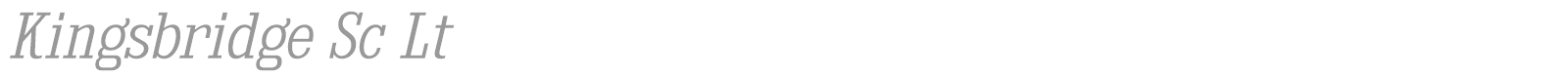 Kingsbridge font preview